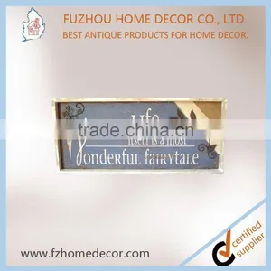 Popular Design Vintage Wooden Picture Frame With Metal Decor thumbnail-1