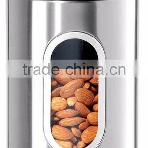 Amazon Top Sale Stainless Steel Highly Polished Tea Coffee Sugar Canisters thumbnail-3