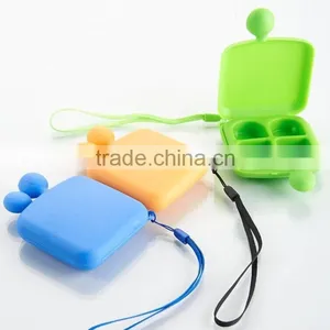 Promotional Plastic 4 Divider Cute Pill Box thumbnail-1