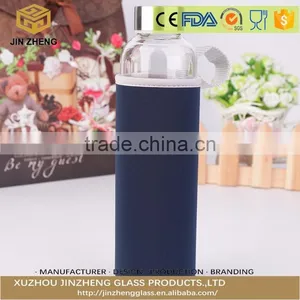 Wholesale Beverage Borosilicate Glass Bottle With Sleeve thumbnail-1