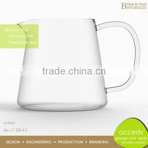 Custom Wholesale Pyrex Glass Jug With Handle thumbnail-1