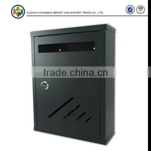 Outdoor Wall Mount Galvanized Steel Postbox thumbnail-1