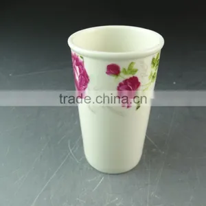 Wholesale High Quality White Porcelain Coffee Cup , Cheap Porcelain Coffee Mug in Stock thumbnail-1