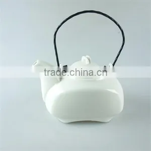 Cheap Price Unique Durable Porcelain Teapot With Iron Habdle for Wholesale thumbnail-1