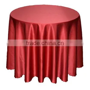 Hotsale Red Damask Flower Table Cover for Hotel Restaurant Weddings thumbnail-1