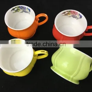 Fine Porcelain Low Bone New Bone China Colorful Red Yellow Coffee Cup Gift Cup Set thumbnail-1