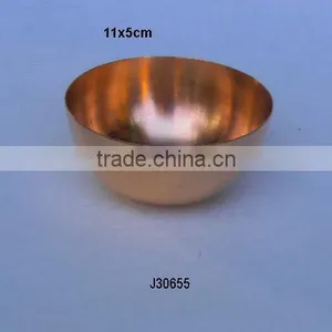 Metal Copper Bowl in Mirror Polish thumbnail-1