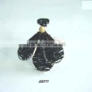 Glass Bead Napkin Ring Beads Can be in Any Colour thumbnail-1