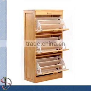 3 Tiers Storage Shoe Cabinet With Drawer thumbnail-1