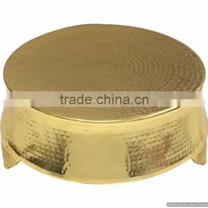 Shiny Metal Antique Cake Stand thumbnail-1