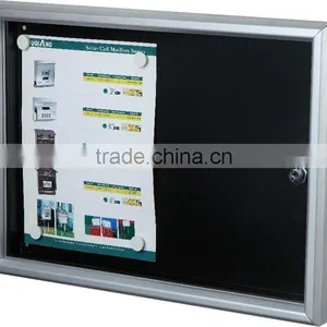 Aluminum Frame Lockable Notice Board With Magnet, Memo Board, Message Board thumbnail-1