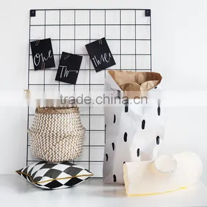 Handmade Home Decor Zigzag Belly Seagrass Basket thumbnail-1