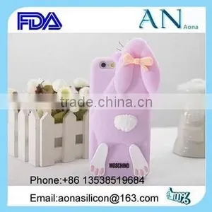 Dongguan Factory Lovely Rabbit Shape Silicone Phone Case thumbnail-1