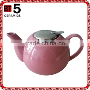 BTHJC-2 Creative Home 42oz Ceramic Teapot With S/S Lid & Infuser thumbnail-1