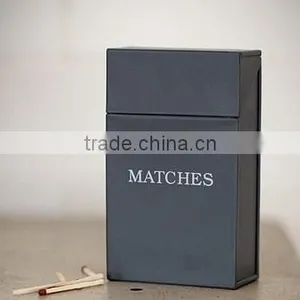 Small Size Cream Powder Coated Metal Firelighter Storage Box thumbnail-1