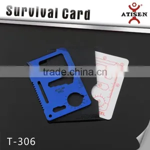 Colorfull Blue Army Card ,Card Type Outdoor Survival Multi Tool thumbnail-3
