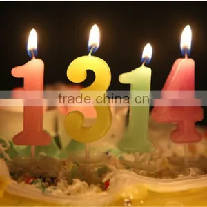Memorial Arabic Numerals Happy Birthday Candle thumbnail-1