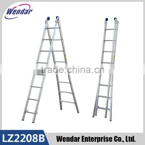 2x8 Alumininum Combination Ladder With Wheels thumbnail-1