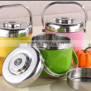 Multifunctional Supplies Blue Sectional Stainless Steel Food Containers For Lunch thumbnail-6