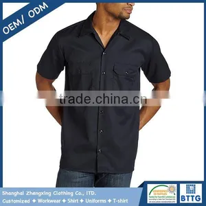 Adult's Plus Size Short Sleeve Safari Shirt With Two Pockets With Flap Closure at Chest thumbnail-6