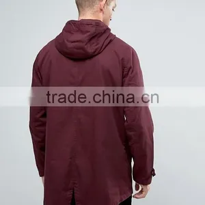 2017 Xinlan Manufacturer High Quality New Design Autumn Durable 100% Cotton Burgundy Running Casual Men Jacket thumbnail-2