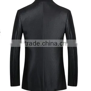 Formal Business Black Pant Mens Designer Coat Suits thumbnail-2