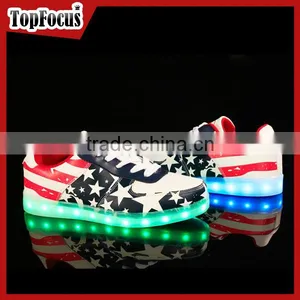 USB Charging Children Led Shoes Boys,girls Lighted Shoes Kids Led Flash Shoes thumbnail-2