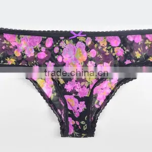 Anti-bacterial Fiber Soft Transparent Sexy Panties Lace Waist High Code Underwear Cueca Calcinhas Briefs Genuine Women Underwear thumbnail-4