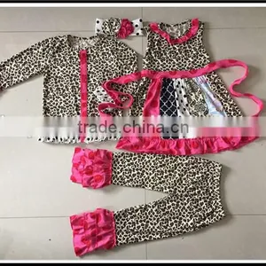 Easter Spring Fall 2016 Ruffles Baby Girl Boutique Clothing Holiday Matching Dots Pants Giggle Moon Girl Cotton Remake Outfit thumbnail-5