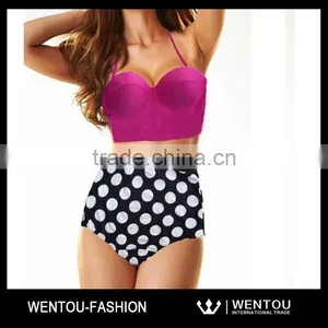 Wholesale High Waist Bikini Girls Swimwear thumbnail-4