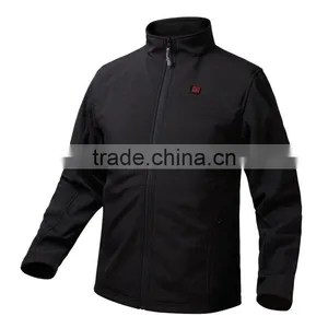 Custom Winter Waterproof Breathable Battery Heated Softshell Jacket thumbnail-2