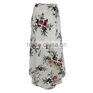 Fashion Summer Flower Printed Women Maxi Skirt for Wholesale 2017 thumbnail-1