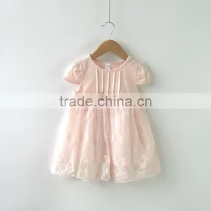 Soft Tulle Baby Girls Dress Designs Short Sleeve Clothes for Summer thumbnail-2