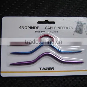 Knitting Accessory 3pcs Metal Cable Needle thumbnail-1