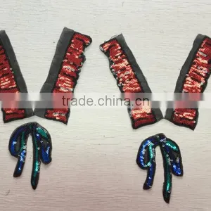 Sequin Patch Sequin Net Embroidery Fabric Sequin Embroidery Fabric thumbnail-3