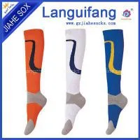 Customized Logo Knee High Soccer Sock Sport Football Socks thumbnail-2