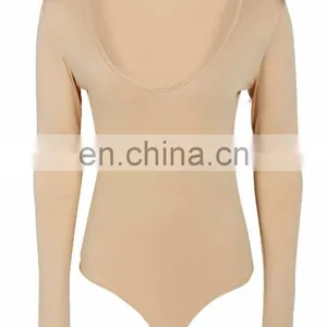 Hot Selling Long Sleeve V Neck Tight Woman Adult Bodysuit thumbnail-4