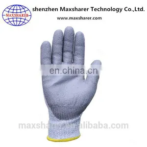 Safety Cleanroom PU Palm Fit Carbon ESD Gloves thumbnail-1