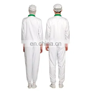 White 100%Polyester Food Processing Factory Uniform thumbnail-5