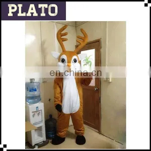 S M L XL XXL Sizes Adults Lovely Plush Xmas Reindeer Costume for Sale thumbnail-1