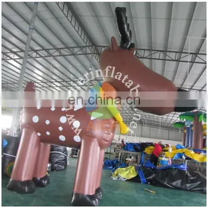 4m High Inflatable Christmas Elk for Yard Decoration thumbnail-1