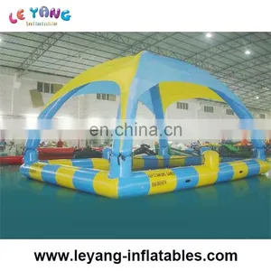 PVC Outdoor Inflatable Pool With Tent Cover Inflatable Water Pool Inflatable Pool thumbnail-2
