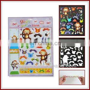 Kids Cute Puffy Animal Wall Stickers thumbnail-1