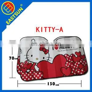 HELLO Kitty Printing PE Foldable Car Sunshade thumbnail-1
