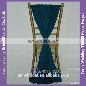 SH043H Wholesale Chiffon Purple Chair Covers thumbnail-6