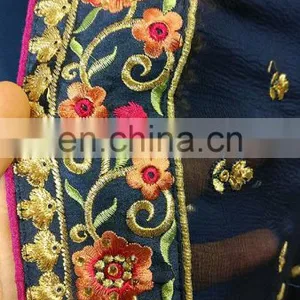 Occasion Party Wear Heavy Embroidery Semi-Sttiched Georgette Dress Material Salwar Kameez 2017 (salwar Kameez Suits) thumbnail-4