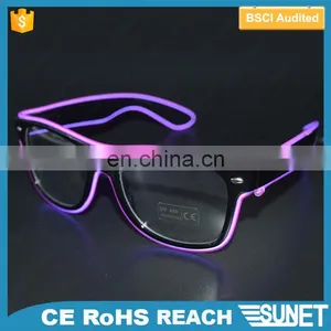 2017 Custom Printed Wedding Decoration Led Glowing Disco Party Glasses thumbnail-2