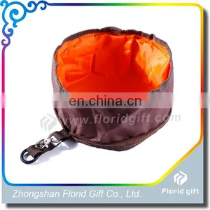 China Supplier Collapsible Supreme Pet Food Bowl Polyester Travel Dog Bowl thumbnail-1