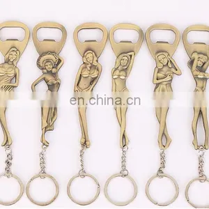 Hot Sale Meytal Antique Style Sexy Russian Lady Wine Keychain Bottle Opener thumbnail-1