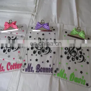 Customized Letter Size Acrylic Clipboard/ a4 Clipboard/butterfly Clipboard Clip With Private Label thumbnail-1